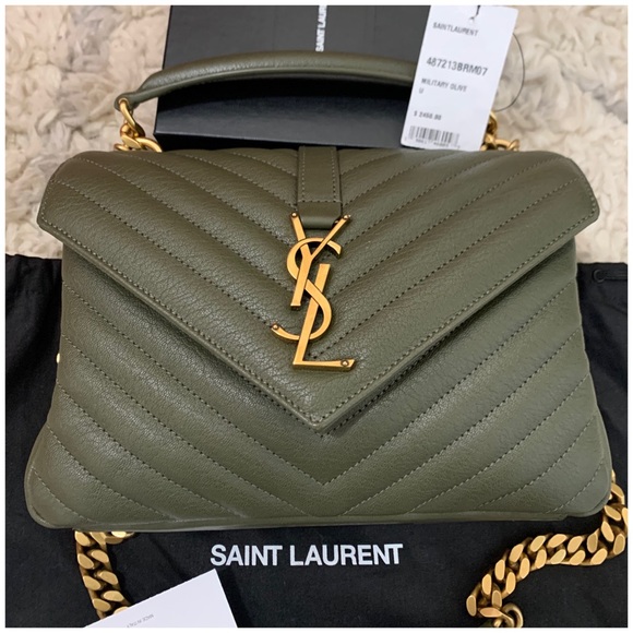 🆕💯🔥SAINT LAURENT Medium Collège Matelassé Bag - Picture 2 of 8